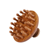 Wooden Meridian Massage Brush for Body and Scalp