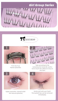 Glue-Free K-Pop Style DIY False Eyelashes