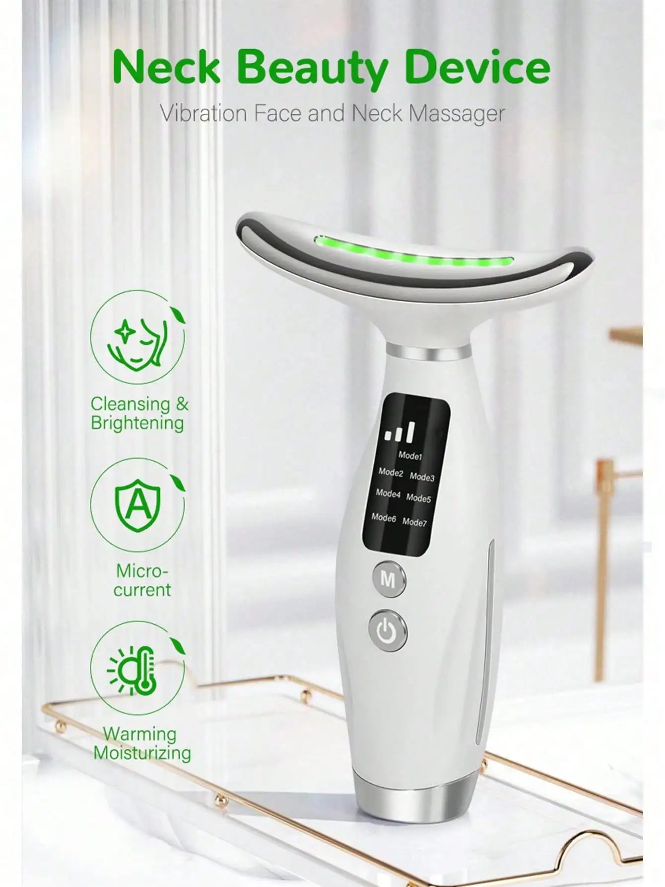 7-Color LED Face and Neck Skin Tightening Device - 2