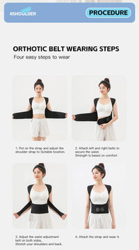 Adjustable Posture Corrector Back Support Brace