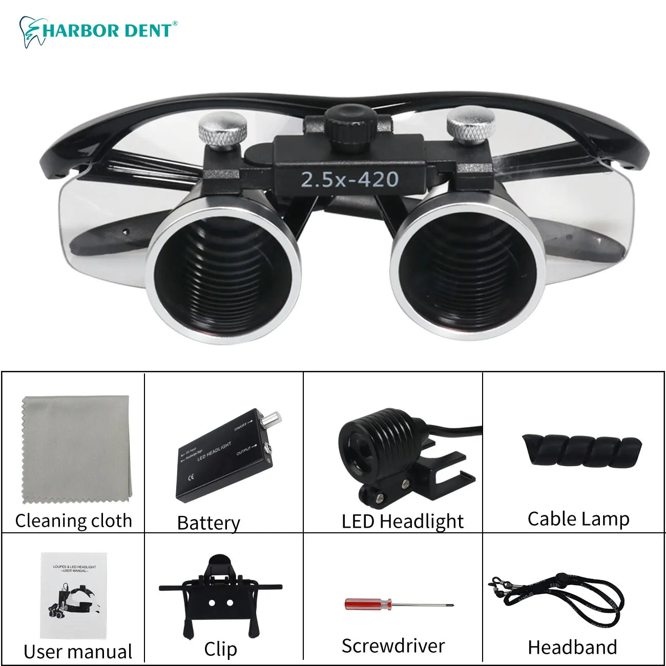 Professional Surgical Dental Loupes with LED Headlight - 6
