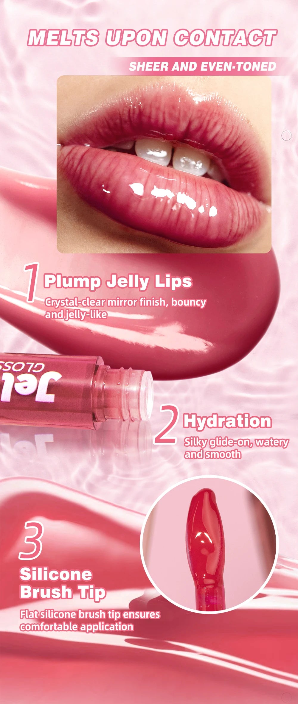 Mirror Finish Hydrating Jelly Lip Gloss - 8