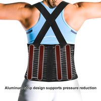 Adjustable Back Support Brace for Heavy Lifting and Pain Relief