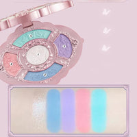 5-Color Pressed Glitter Eyeshadow Palette