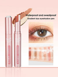 Waterproof Dual-Color Gradient Eyeshadow Stick