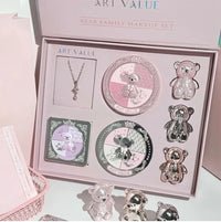 7-Piece Bear Themed Makeup and Jewelry Gift Set