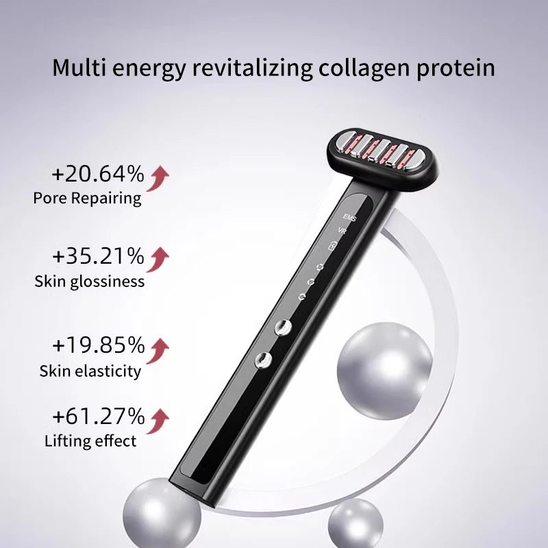 Red Light LED Facial Wand for Anti-Aging and Eye Care - 3