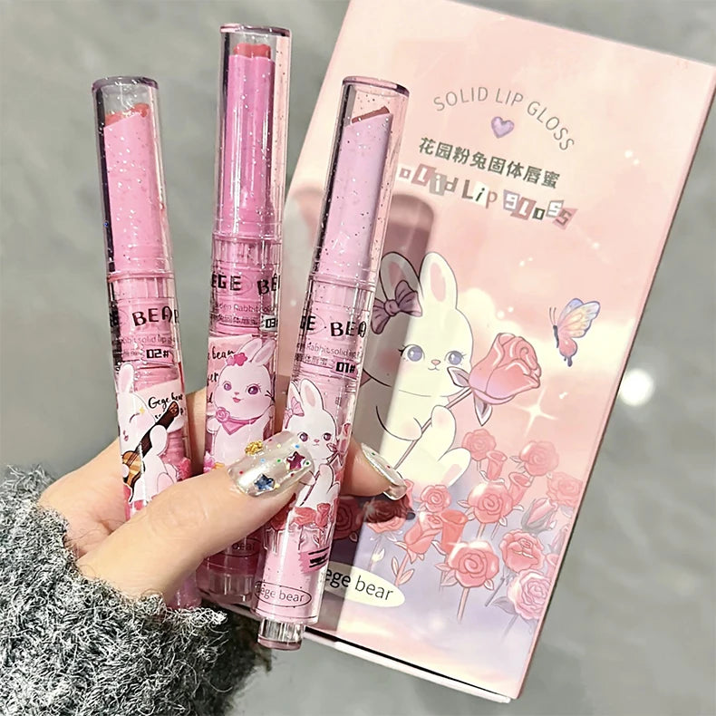 Hydrating Solid Bunny Lip Gloss for Glossy Shine - 24