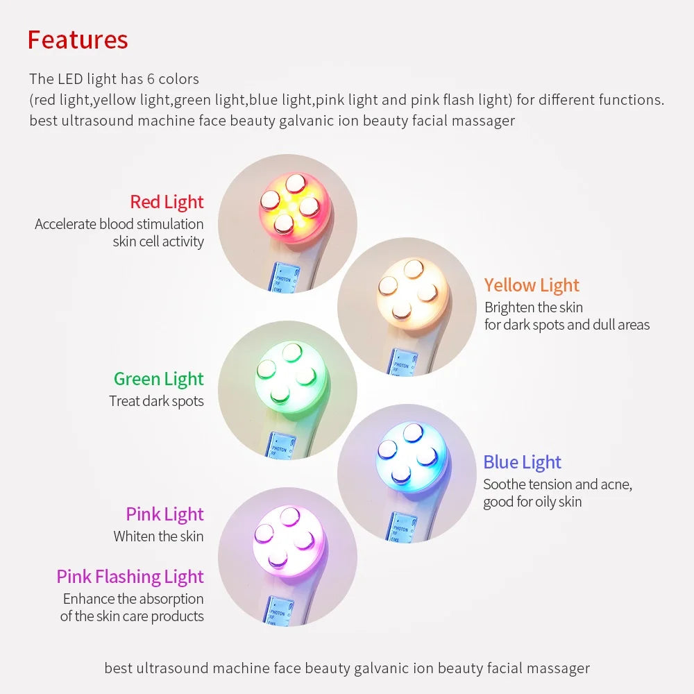 LED Photon Facial Lifting and Skin Rejuvenation Device - 3