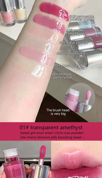 Hydrating Crystal Mirror Lip Gloss for Long-Lasting Shine