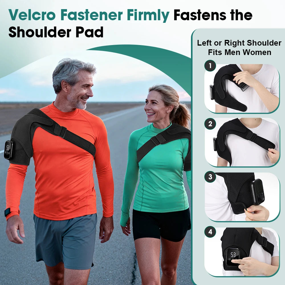 Heated Vibration Massage Shoulder and Joint Wrap - 36