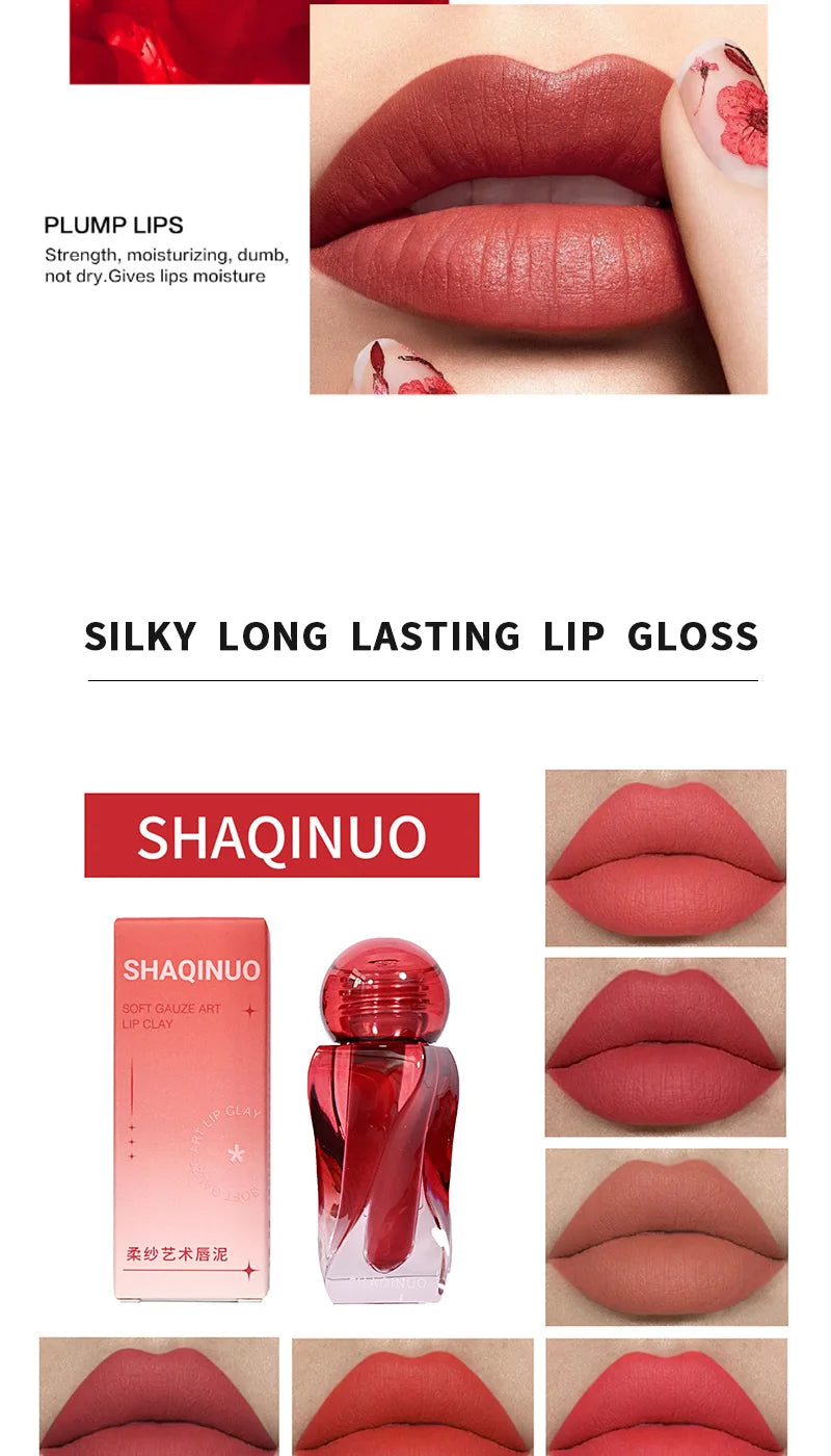 Velvet Matte Mousse Lip Glaze for Long-Lasting Hydration - 9