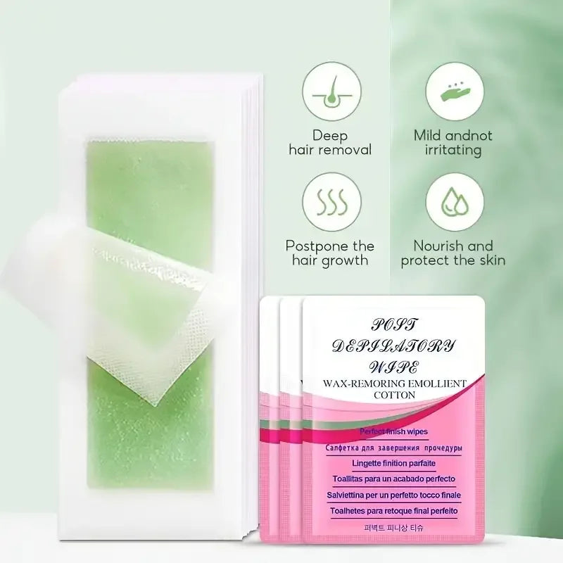 Pain-Free Hair Removal Wax Strips for Face and Body - 7