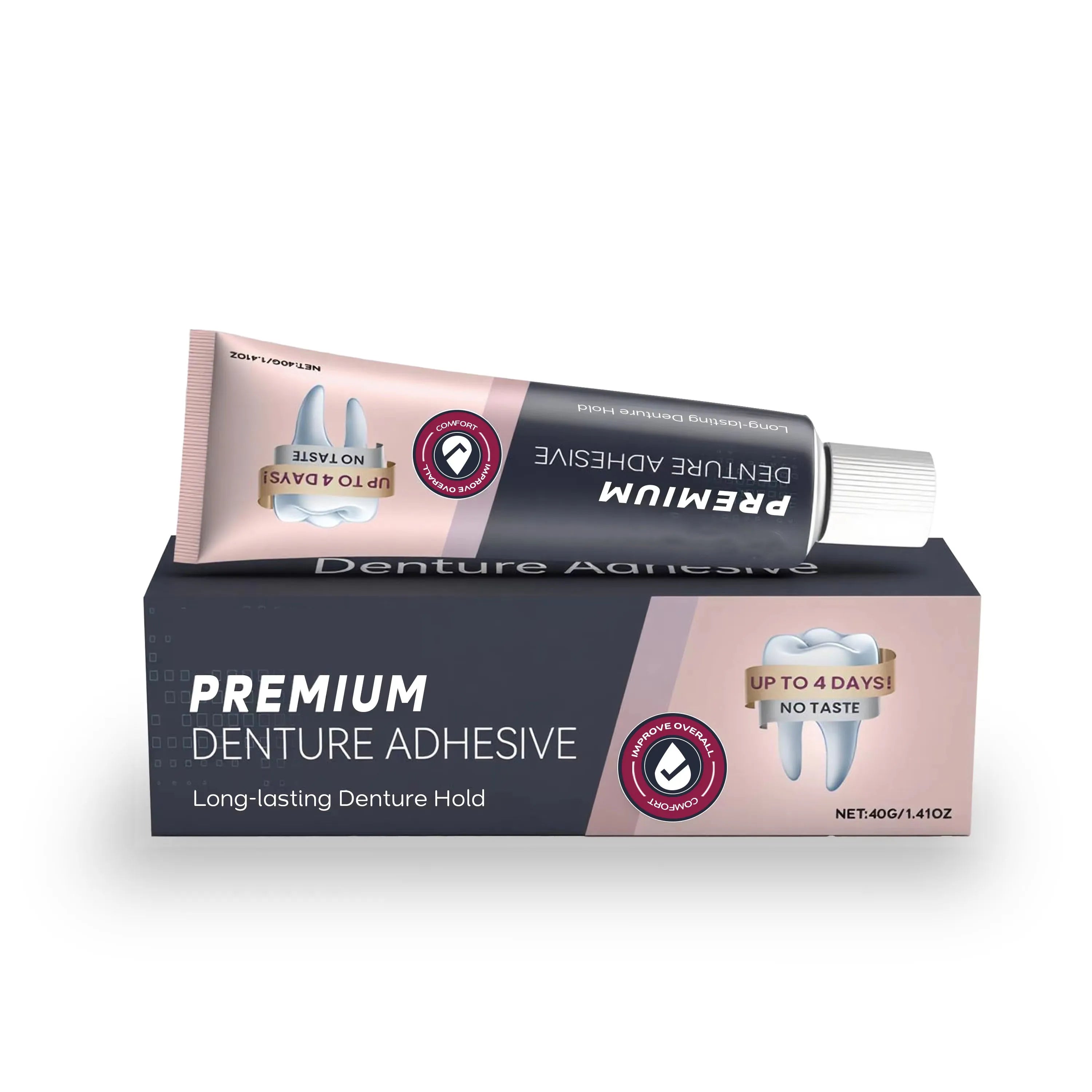 Waterproof Zinc-Free Denture Adhesive Cream - 6