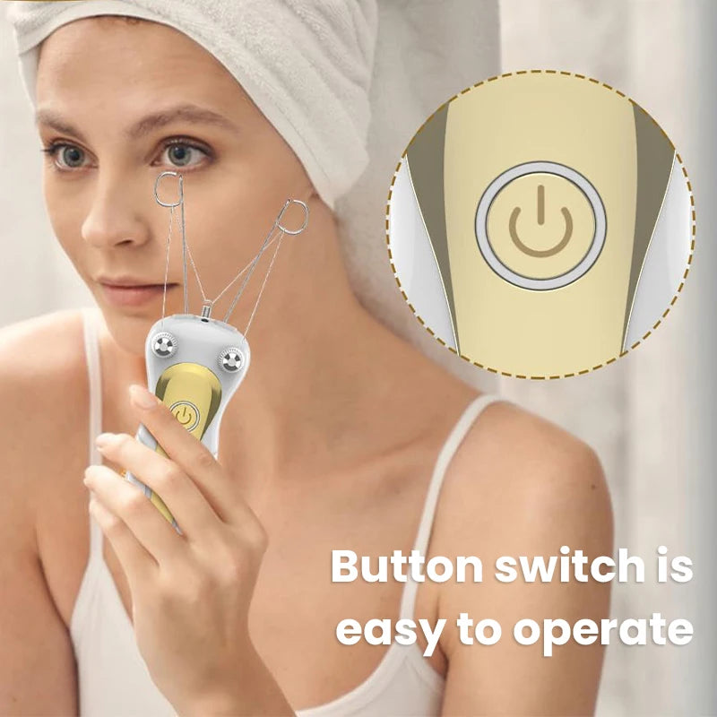 Electric Threading Epilator for Painless Facial Hair Removal - 18