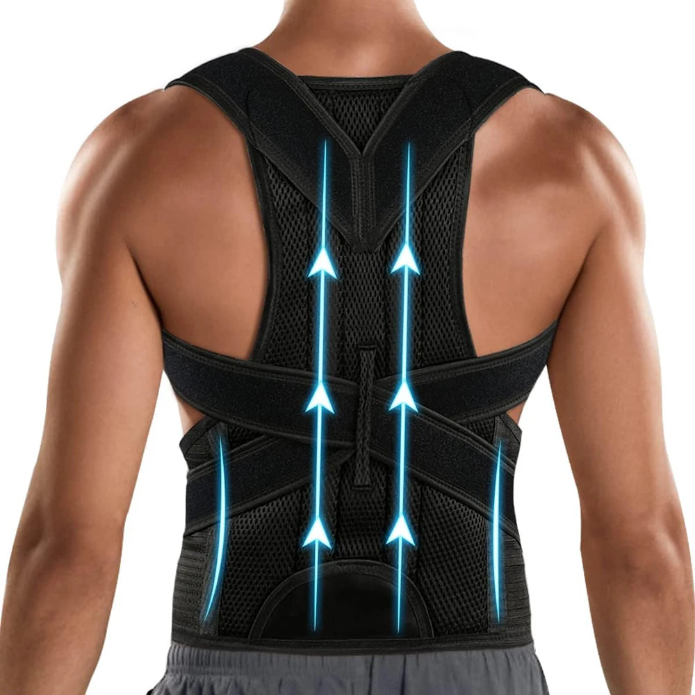 Adjustable Back Posture Corrector Support Brace - 7
