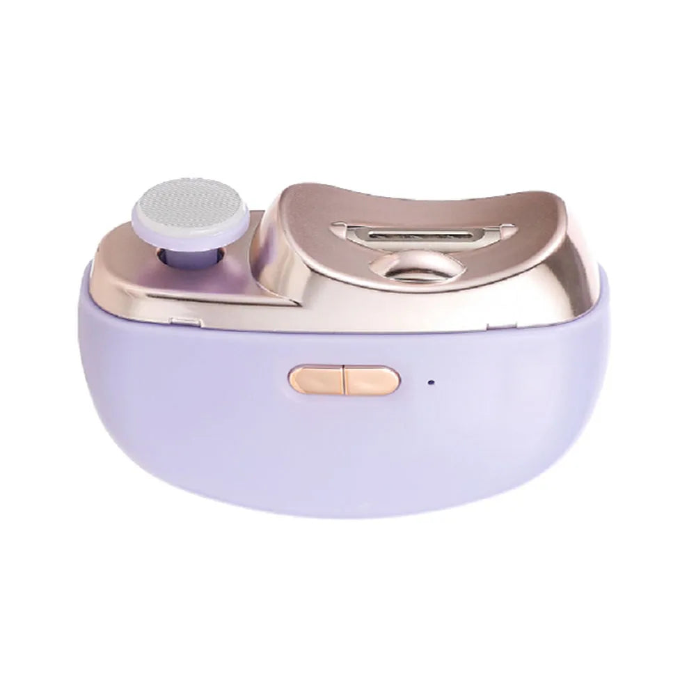 Electric Automatic Nail Trimmer and Polisher with LED Light