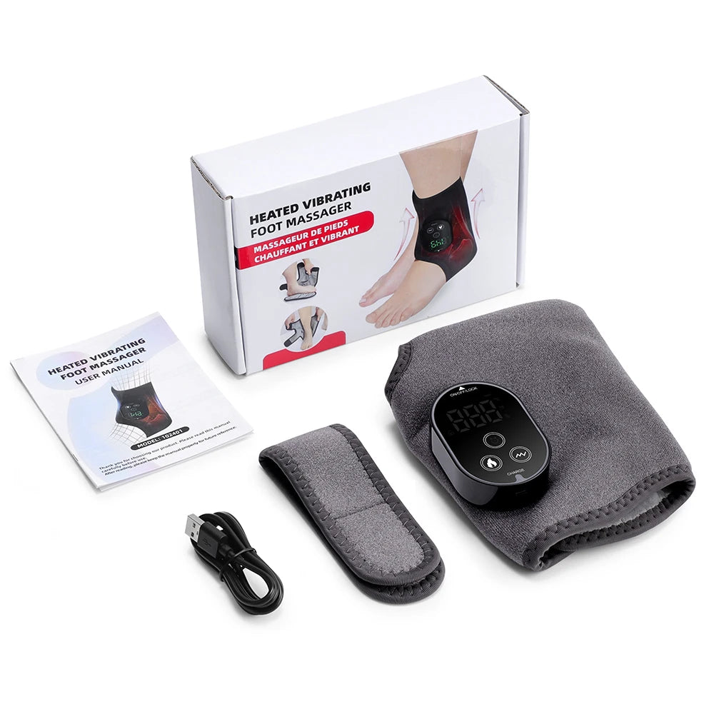 Portable Heated Vibration Leg and Foot Massager - 14