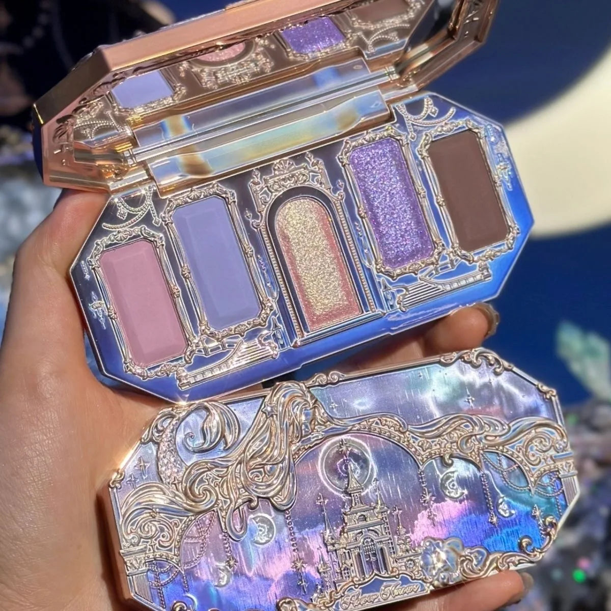 5-Color Mermaid Eyeshadow Palette for Long-Lasting Shimmer - 54
