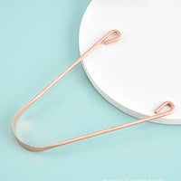 Copper U-Shaped Tongue Scraper for Fresh Breath