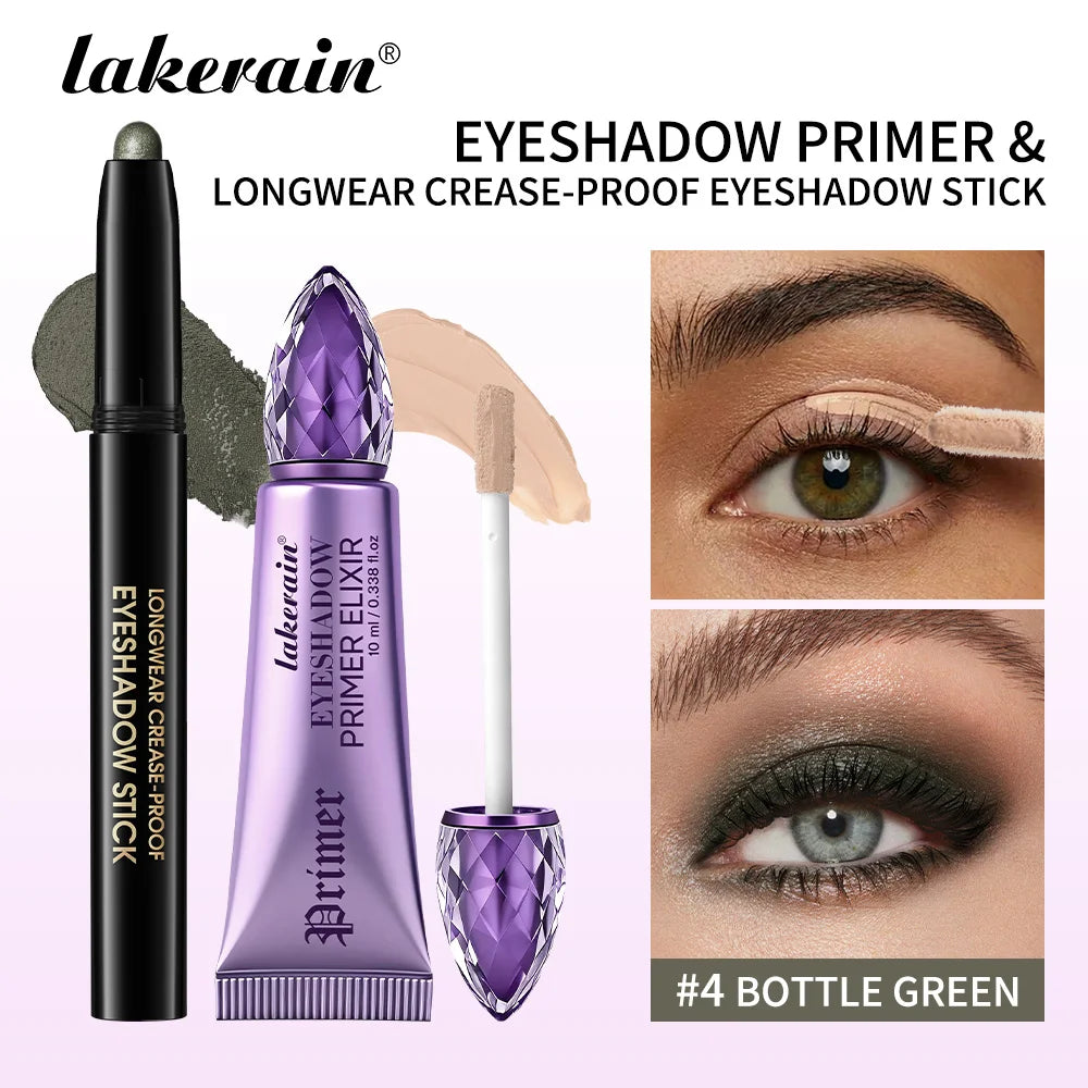 Waterproof Long-Lasting Eyeshadow Stick and Primer Set - 33