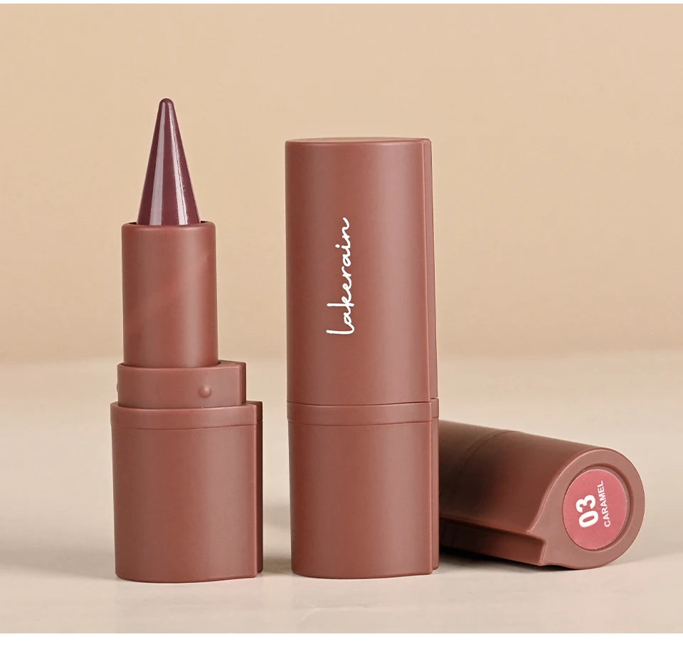 2-in-1 Waterproof Matte Lip Liner and Lipstick Crayon - 16