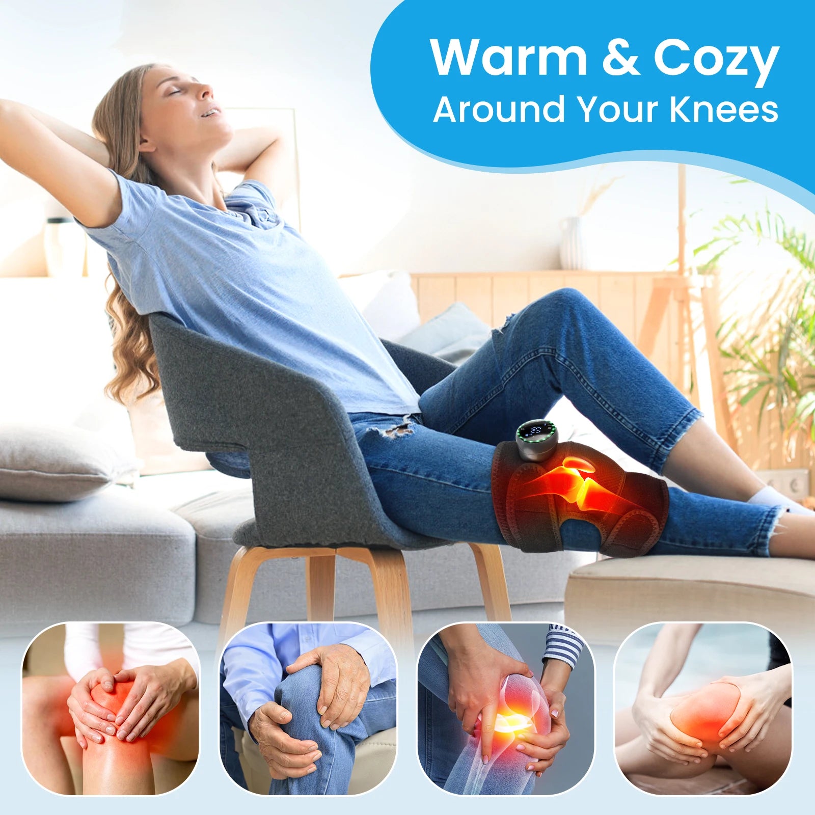 Heated Vibration Massage Shoulder and Joint Wrap - 45