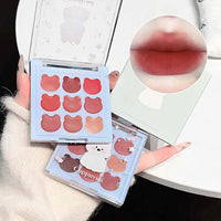 9-Color Matte Lip Mud Makeup Palette