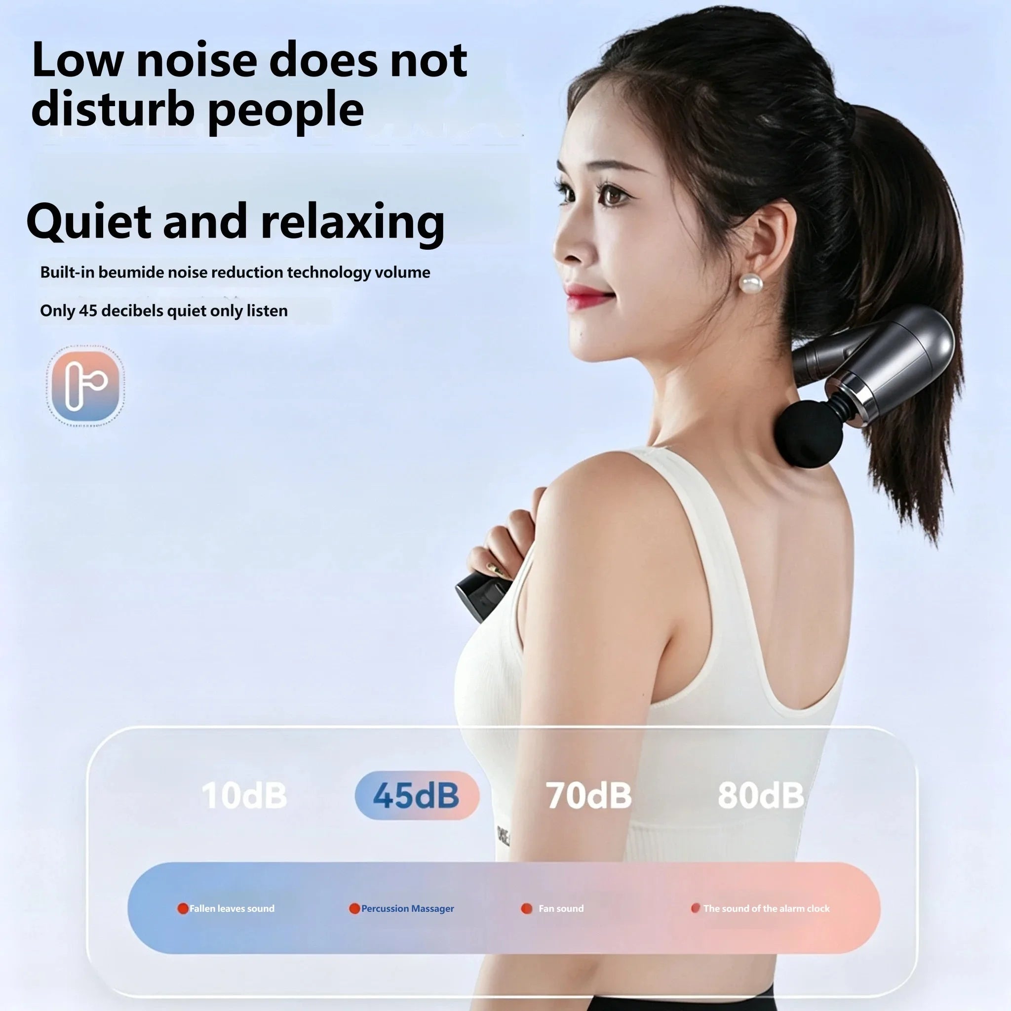 Long Handle Rechargeable Deep Tissue Massage Gun - 2