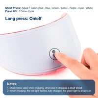 7-Color Photon LED Face and Neck Rejuvenation Mask