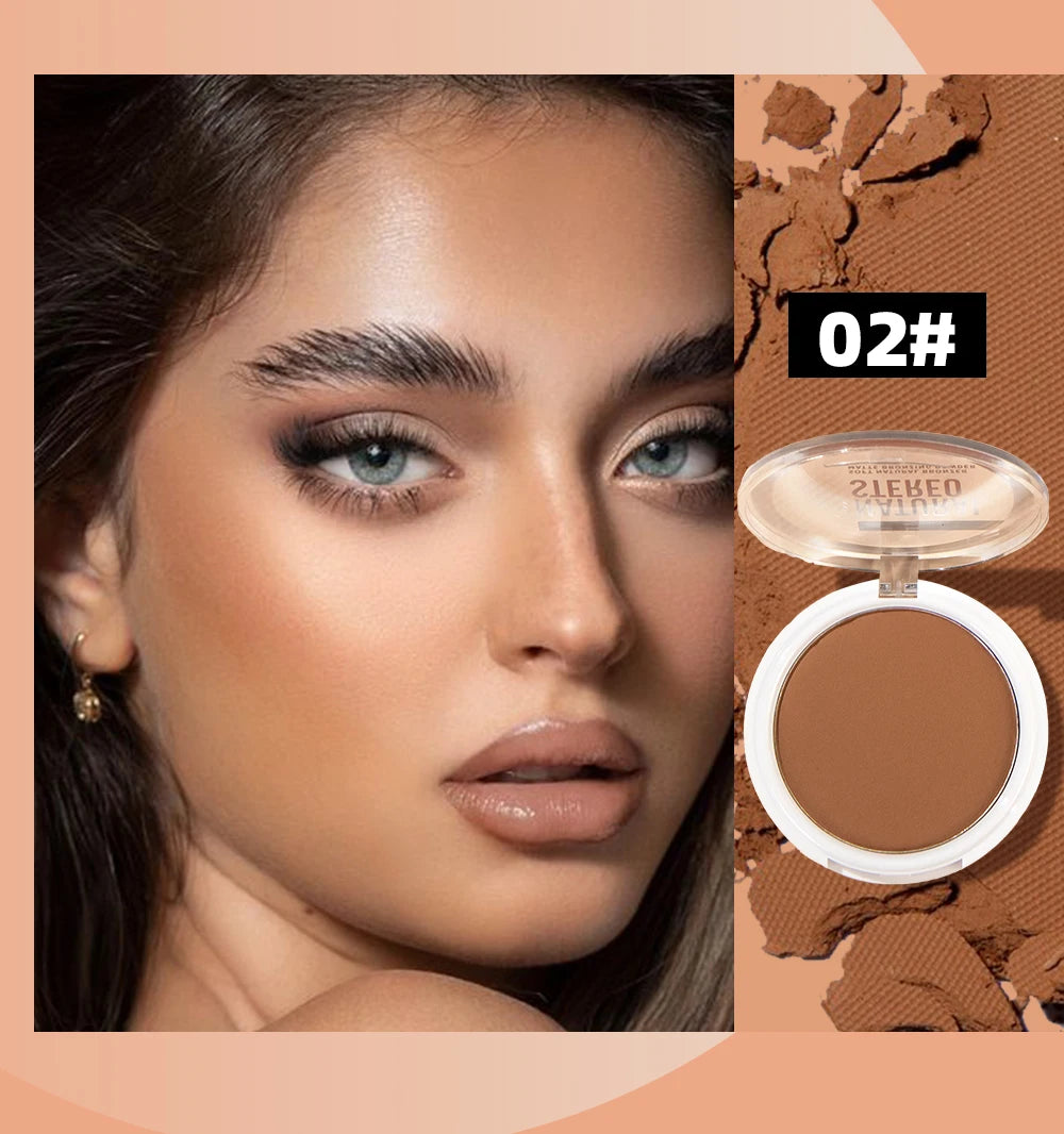 3-in-1 Face Contouring & Highlighting Powder Palette - 15