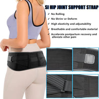 Adjustable Sacroiliac Hip Belt for Lower Back and Sciatica Pain