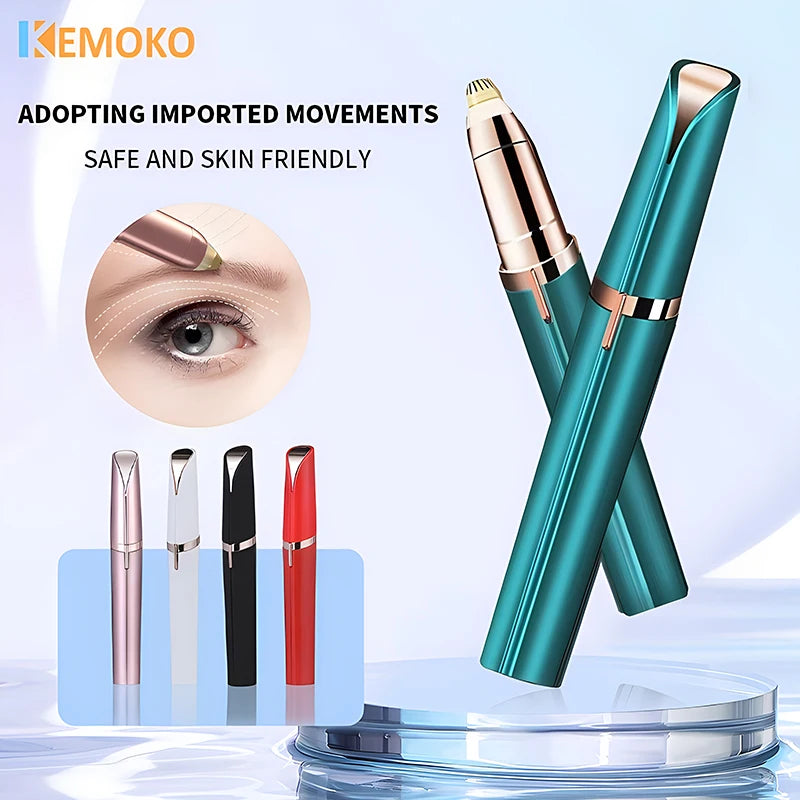 Painless Electric Eyebrow Trimmer & Facial Hair Remover