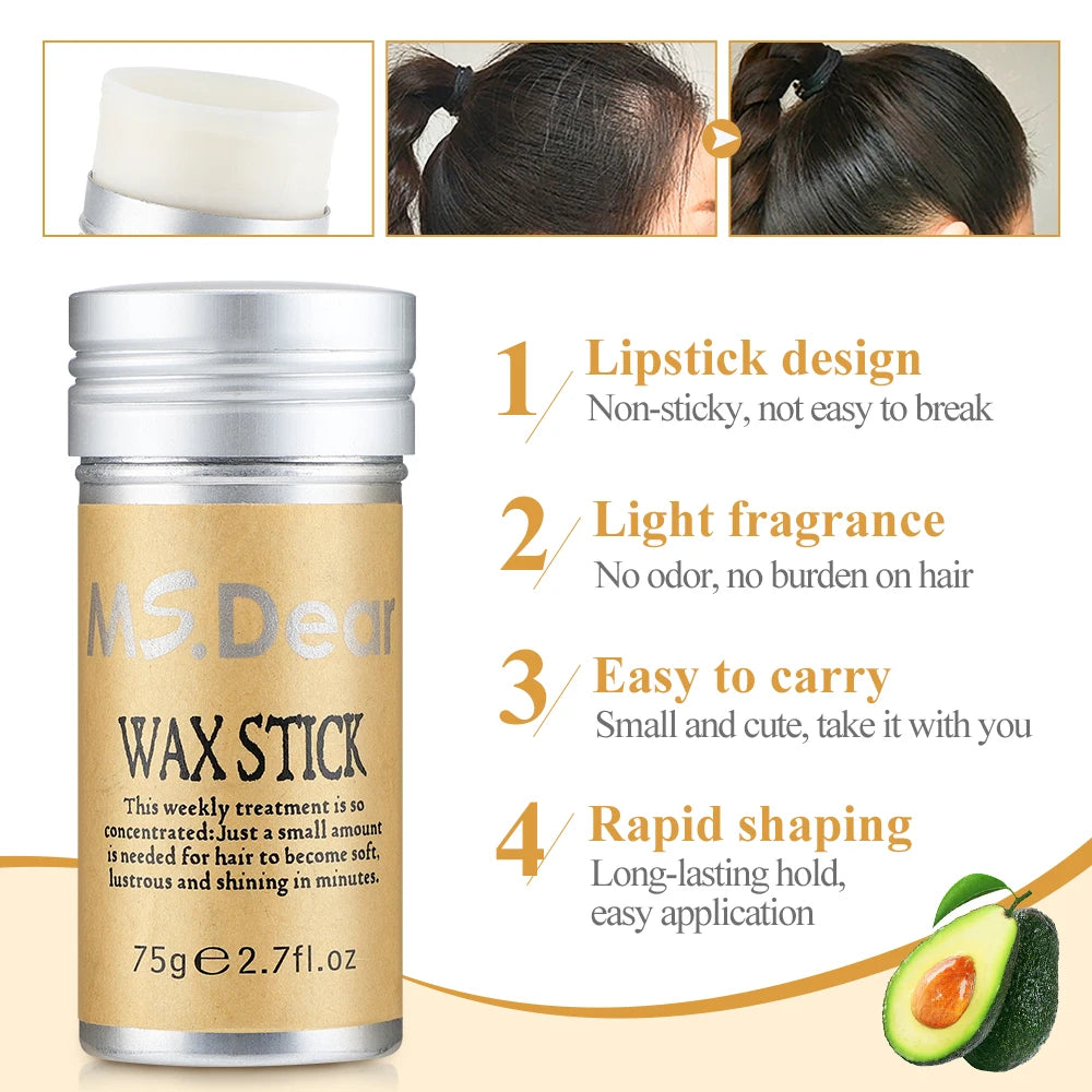 Smoothing Hair Wax Stick for Frizz and Flyaways - 10