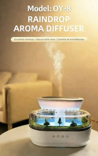 Raindrop Aromatherapy Humidifier with White Noise