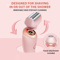 2-in-1 Painless Electric Body and Facial Hair Remover