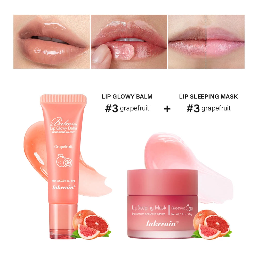 Moisturizing Lip Balm and Sleeping Mask Set for Hydrated Lips - 18
