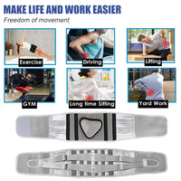 Adjustable Lumbar Support Brace for Lower Back Pain Relief