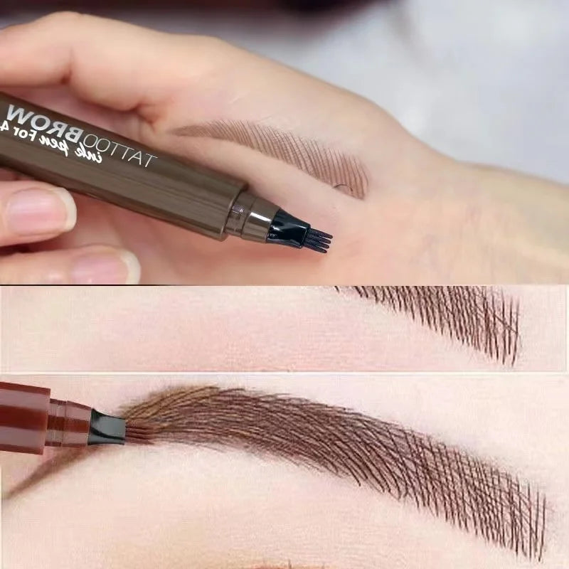 Waterproof 4-Tip Natural Microblading Eyebrow Pen - 13
