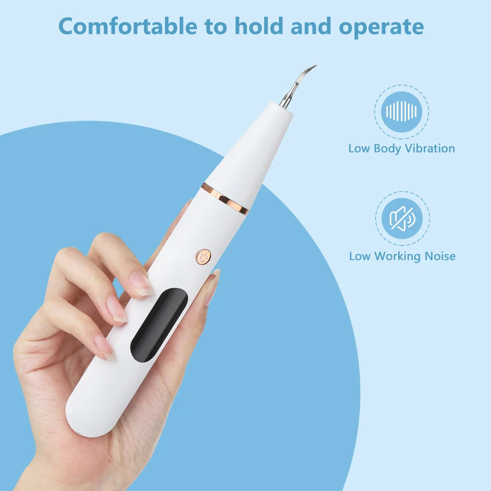 Electric Ultrasonic Teeth Cleaner for Plaque and Tartar Removal - 12