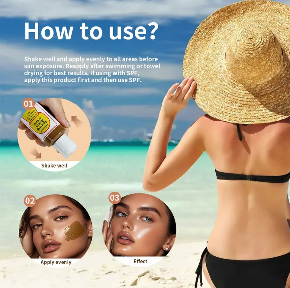 Sunless Bronzing Tanning Booster Lotion - 14