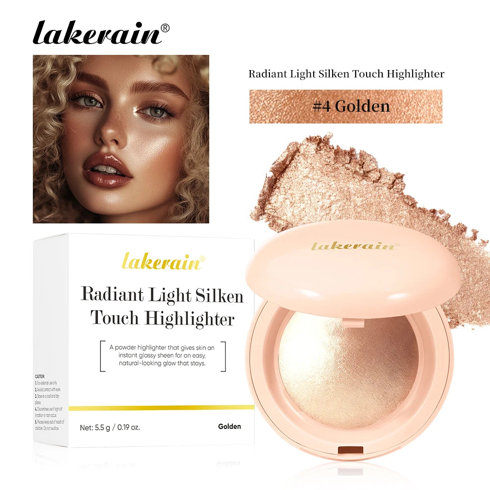 Silken Touch Baked Highlighter Powder for Radiant Glow - 21