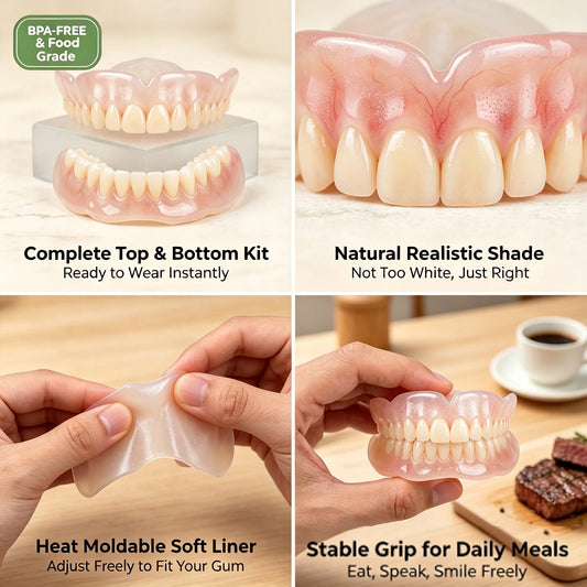 Instant Fit Realistic Cosmetic Denture Set