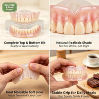 Instant Fit Realistic Cosmetic Denture Set