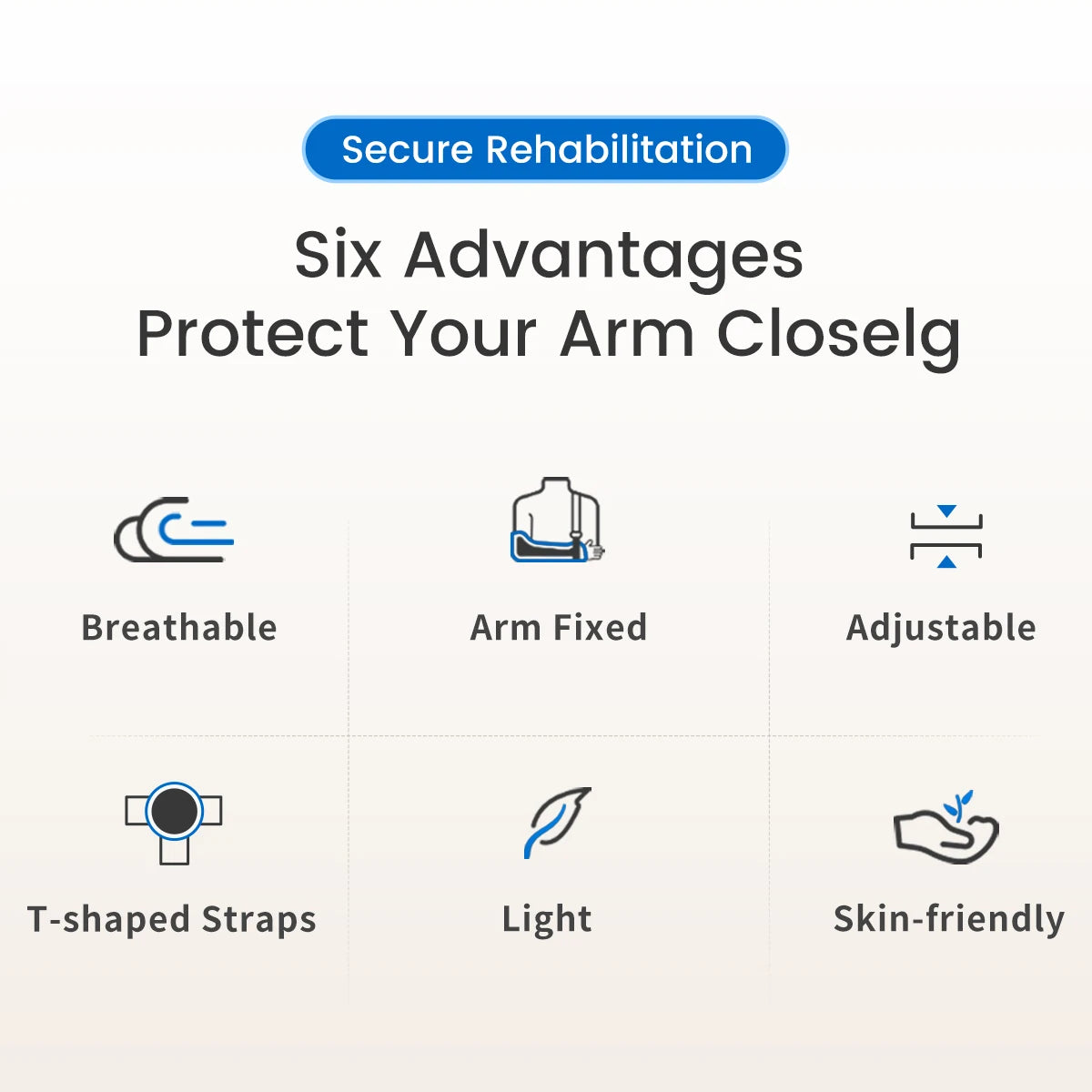 Adjustable Arm Sling for Shoulder and Elbow Injury Recovery - 9