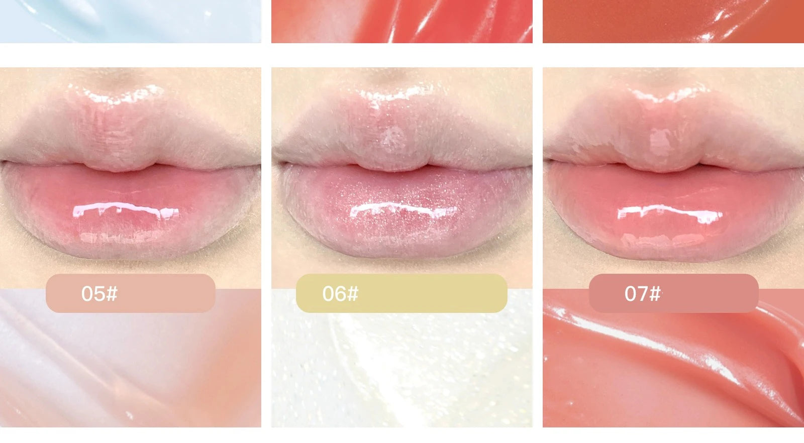 10-Color Moisturizing Lip Gloss Palette - 14