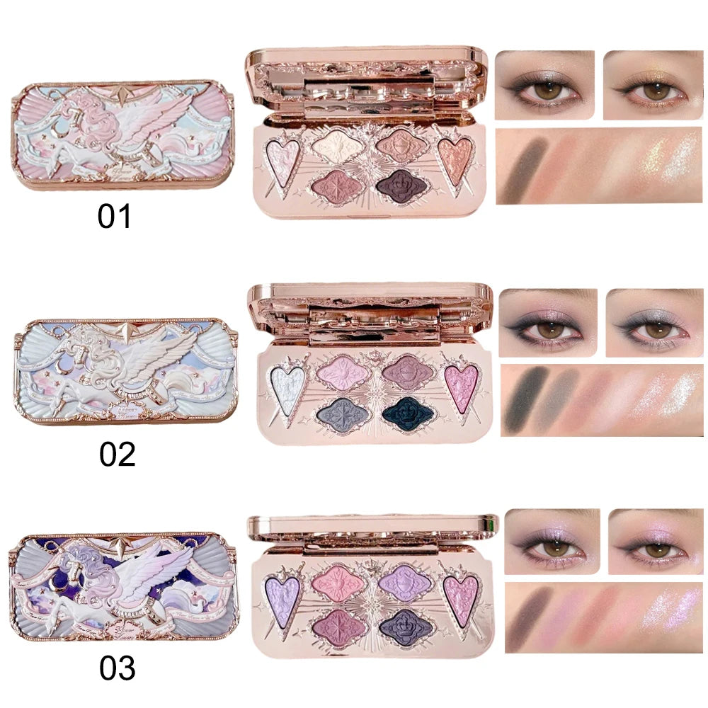 6-Color Enchanted Unicorn Eyeshadow Palette - 2