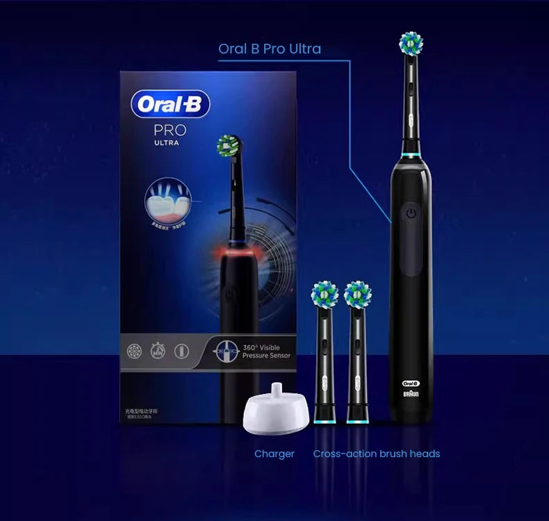 Rechargeable Electric Toothbrush with Pressure Sensor - 14