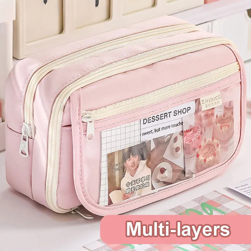 Large Capacity Multi-Layer Student Pencil Case - 1