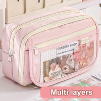 Large Capacity Multi-Layer Student Pencil Case